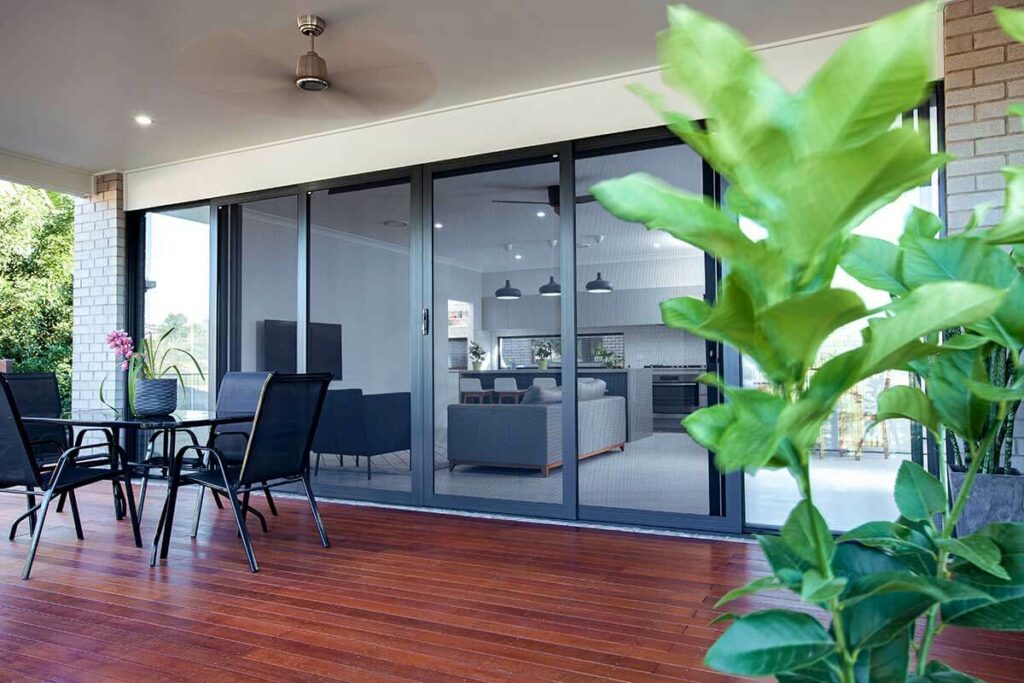 Deck With Crimsafe Security Doors