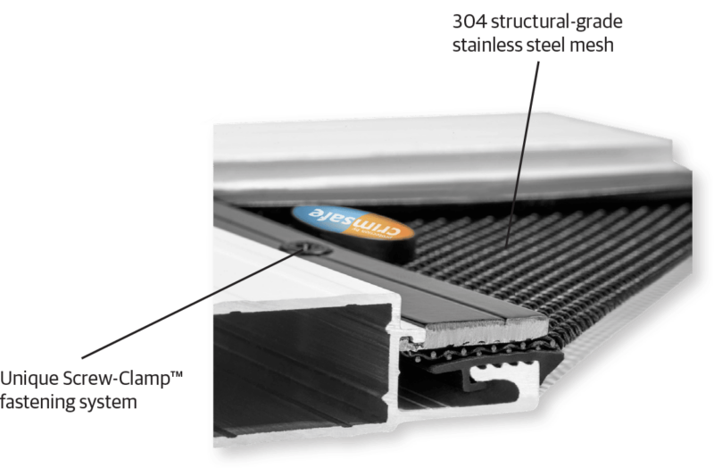 Crimsafe First Security Screens with 0.8mm Mesh Securelux