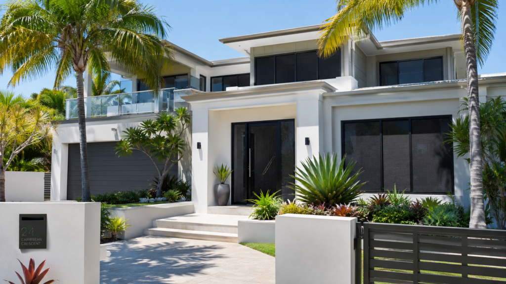 Crimsafe Cost Gold Coast 5 Modern Gold Coast Home Fitted With Black Crimsafe Security Doors And Window Screens